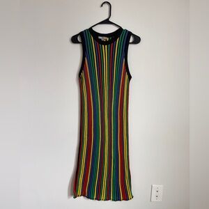 ASOS Colorful Striped Midi Dress